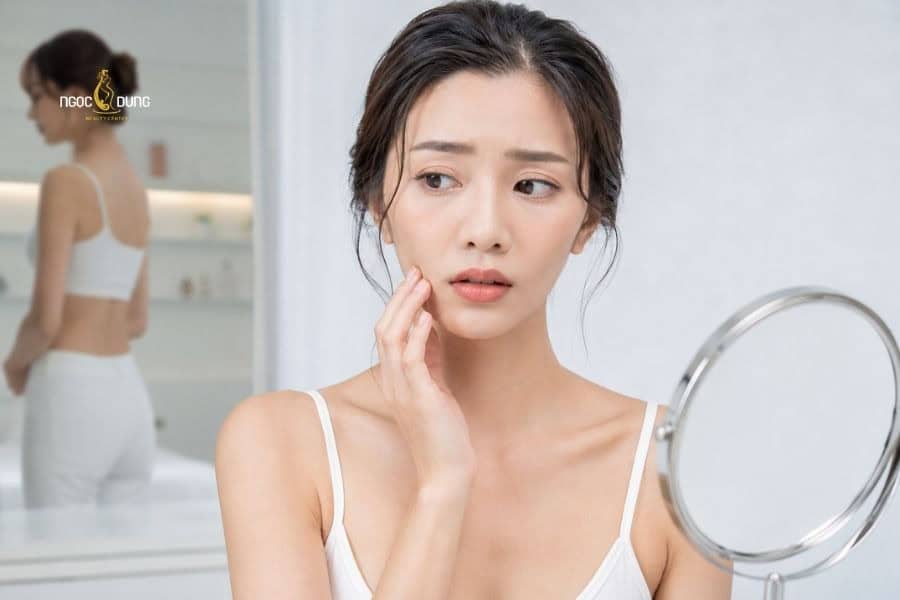 Giảm cân nhanh dễ khiến gò má bị chảy xệ