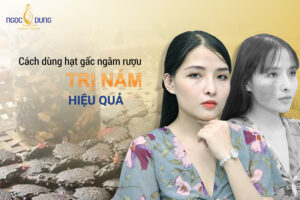 Hạt gấc ngâm rượu trị nám