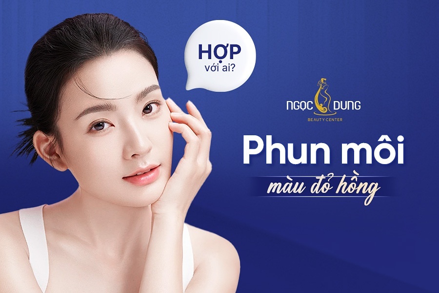 Phun môi màu đỏ hồng