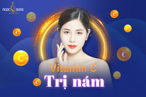 vitamin C trị nám