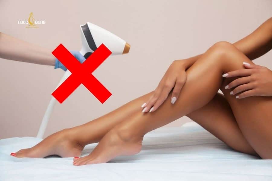 Cần tránh triệt lông khi da đang khô hoặc đang có dấu hiệu nhạy cảm