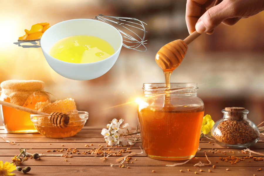 Phương pháp làm căng da mặt bằng mặt ong và lòng trắng trứng