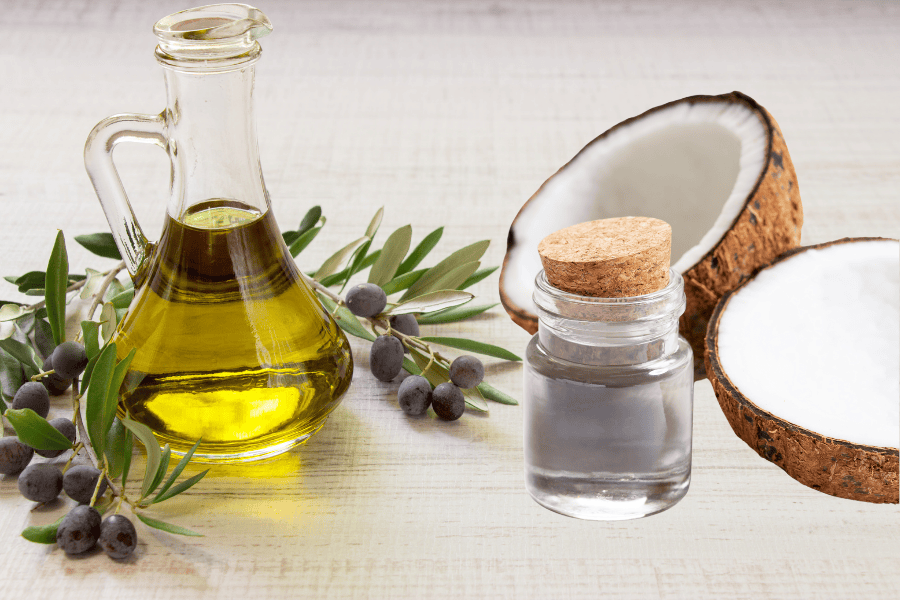 5 cách trị rạn da sau sinh an toàn và hiệu quả 2026 4 Sử dụng dầu dừa và dầu oliu giúp phục hồi hàng rào bảo vệ da, mờ rạn hiệu quả