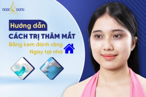 trị thâm mắt bằng kem đánh răng