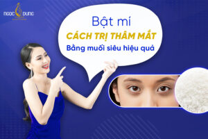 trị thâm mắt bằng muối