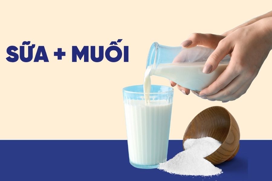 Muối và sữa tươi cũng là một công thức trị mông thâm cấp tốc