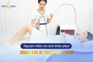 vùng kín bị thâm sau sinh