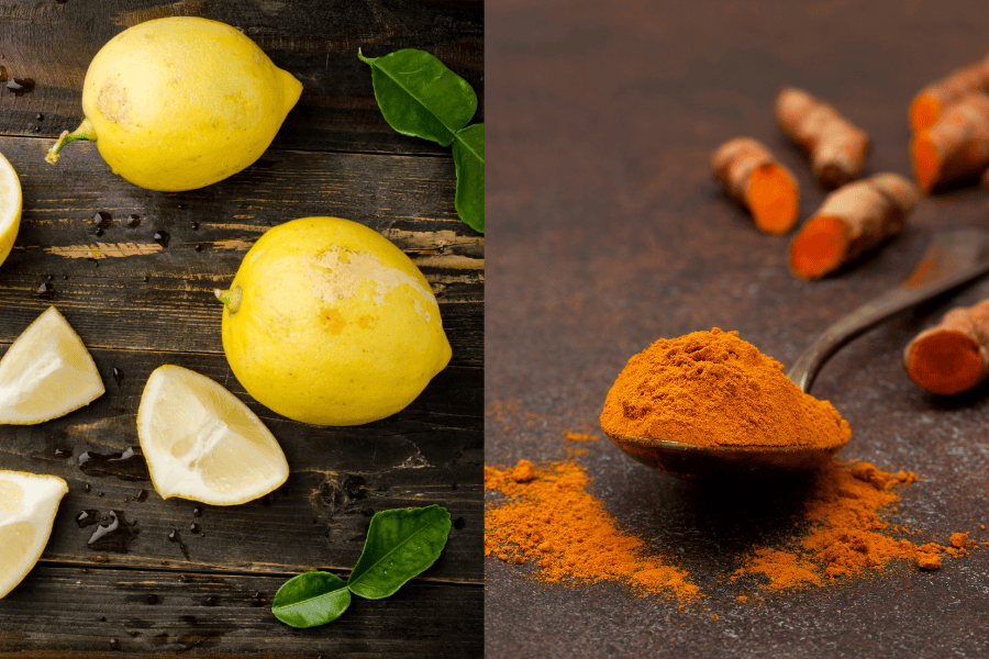 Chanh và bột nghệ hỗ trợ giảm thâm nách lâu năm 