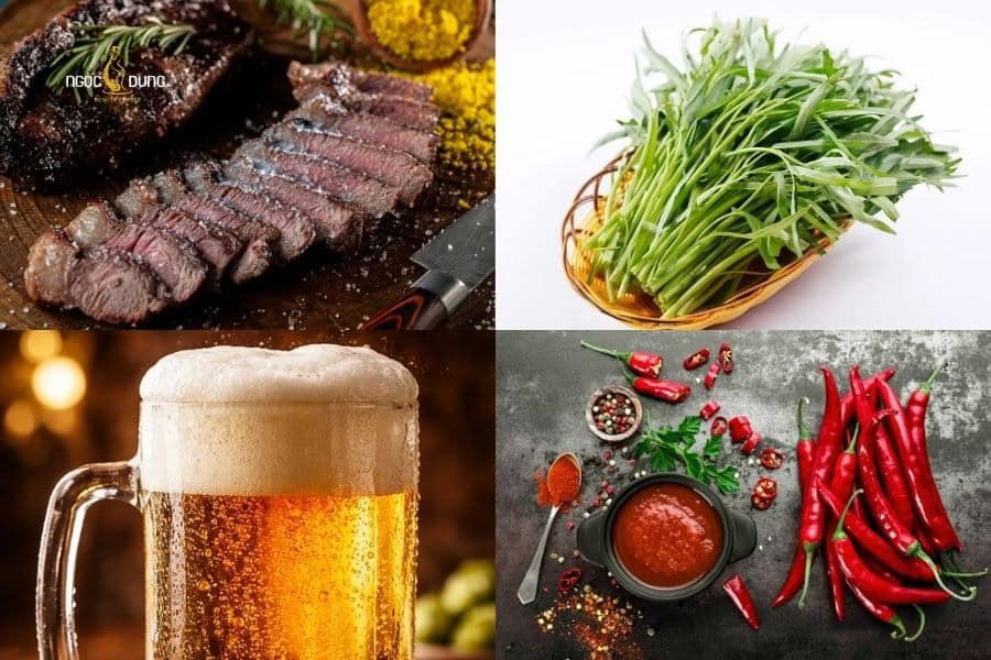 Kiêng các thực phẩm gây kích ứng môi sau phun trong 2-4 tuần để tránh tình trạng phun môi bị nổi mụn nước