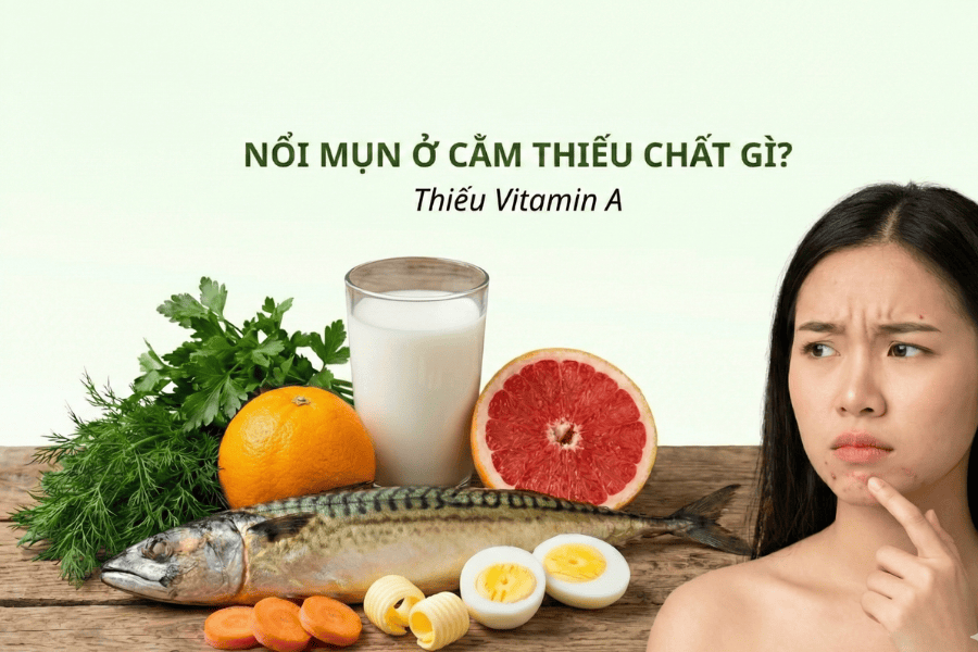 Nổi mụn ở cằm: Nguyên nhân và cách trị hiệu quả nhất hiện nay 10 Thiếu vitamin A làm suy yếu hàng rào bảo vệ da