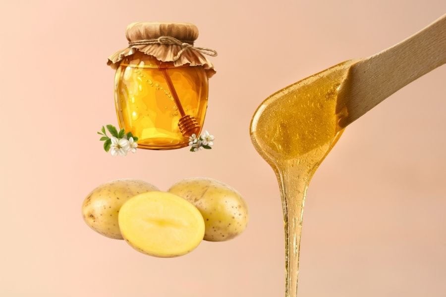 Cách tẩy lông tại nhà bằng mật ong và khoai tây là lựa chọn phổ biến của phái đẹp