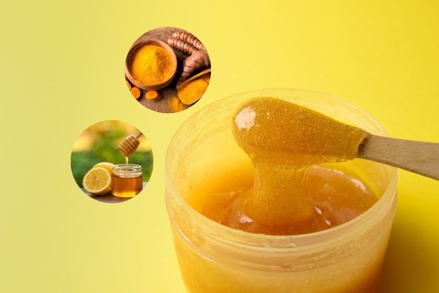 Nên kết hợp mật ong với tinh bột nghệ để tẩy lông để làm mờ thâm và chống viêm hiệu quả
