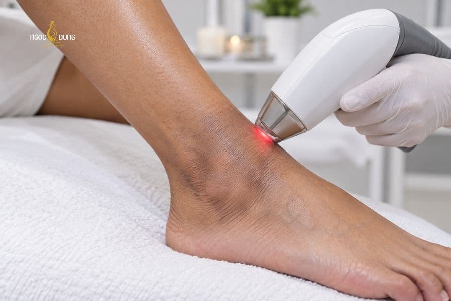 Trị thâm mắt cá chân hiệu quả bền vững với công nghệ laser tân tiến