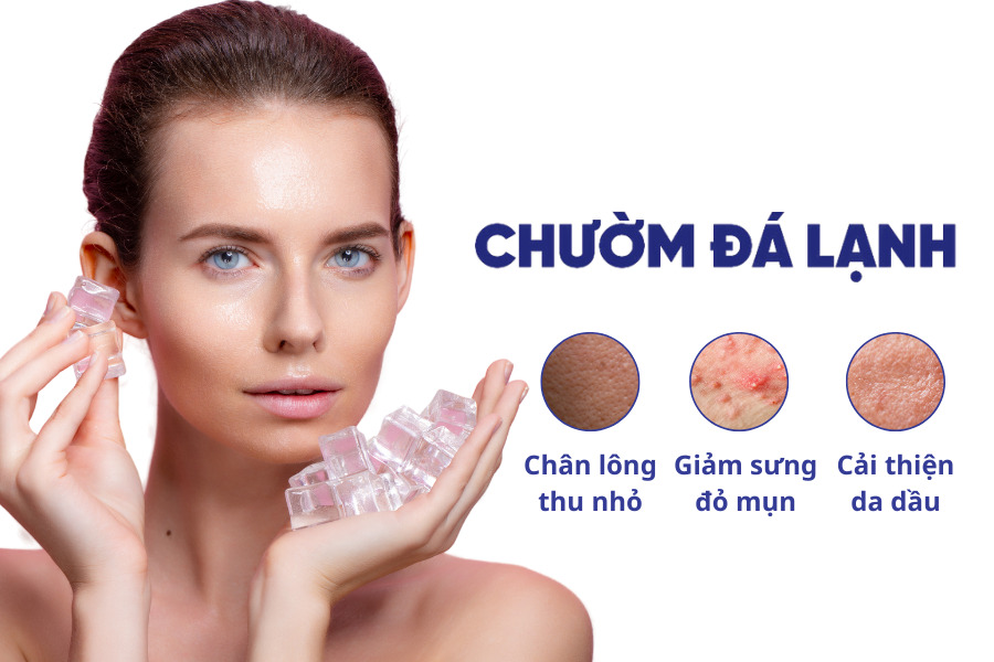 Cách làm giảm mụn sưng đơn giản bằng đá viên