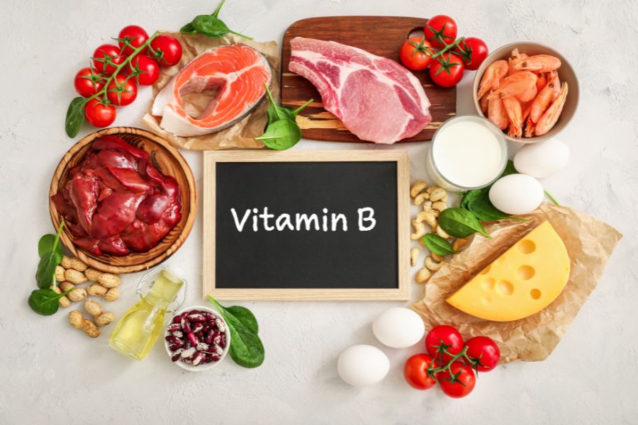 Da khô do cơ thể thiếu vitamin nhóm B