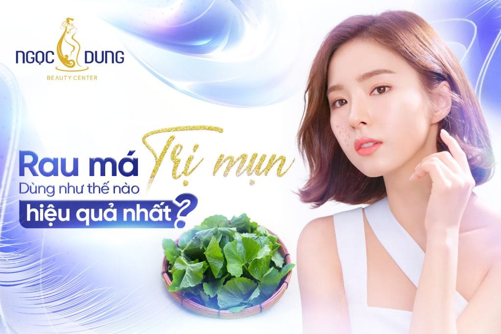 rau má trị mụn