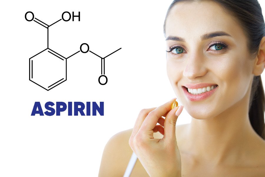 Hoạt chất Aspirin làm mờ thâm sau mụn hiệu quả