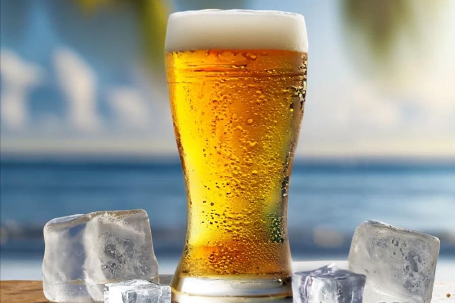 Không dùng bia lạnh vì sẽ làm gián đoạn quá trình cung cấp dưỡng chất cho da