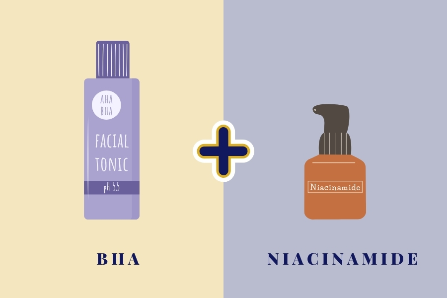 BHA có dùng chung với Niacinamide trong skincare hay không?