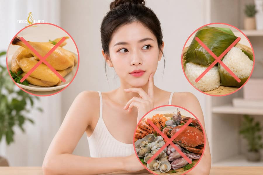 Nên kiêng ăn các thực phẩm gây mưng mủ sau khi xăm lông mày