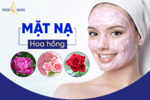 đắp mặt nạ hoa hồng