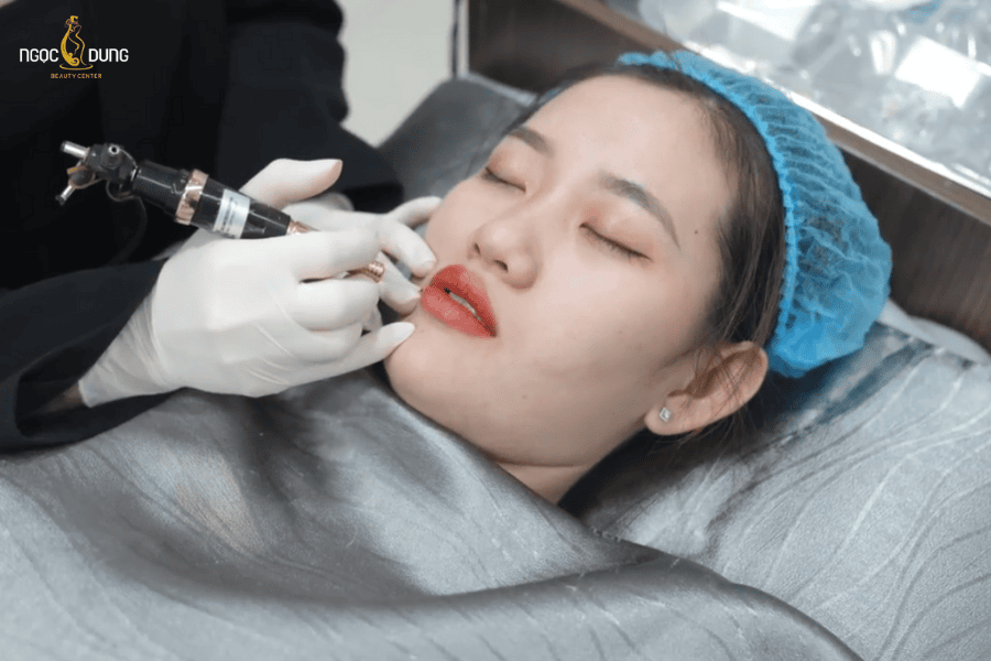Phun môi phủ bóng Collagen giúp đôi môi mềm mượt tự nhiên
