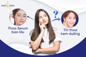 Thoa serum bao lâu thì thoa kem dưỡng