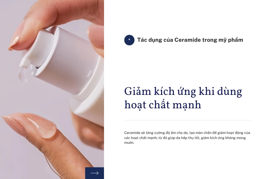 Giảm kích ứng từ các hoạt chất chăm sóc da