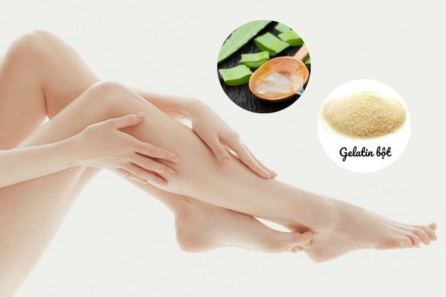 Cách làm sáp wax lông tại nhà dễ dàng, an toàn, hiệu quả 7 Hỗn hợp wax lông với gelatin và nha đam được dùng trong cách làm sáp wax lông nách tại nhà