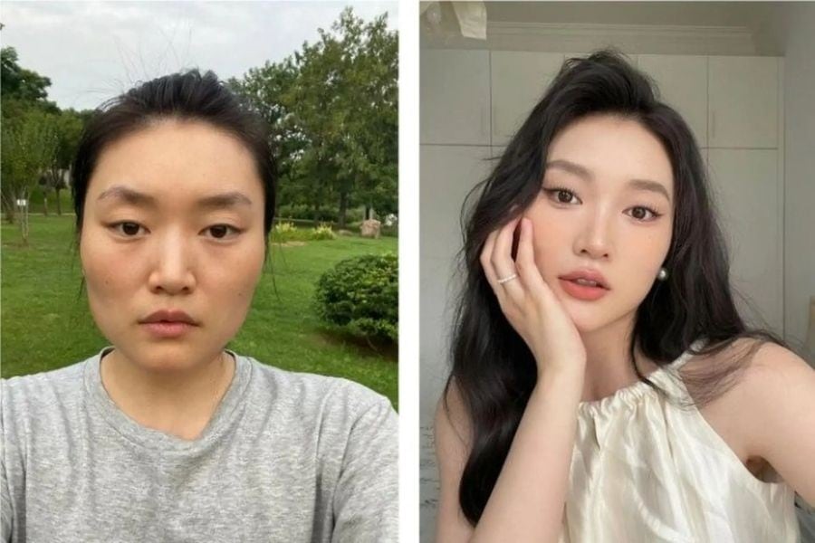 Chân mày hình cánh cung sẽ giúp mặt chữ điền trông thanh thoát hơn