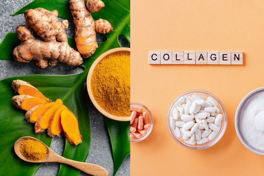 Có nên uống tinh bột nghệ với collagen