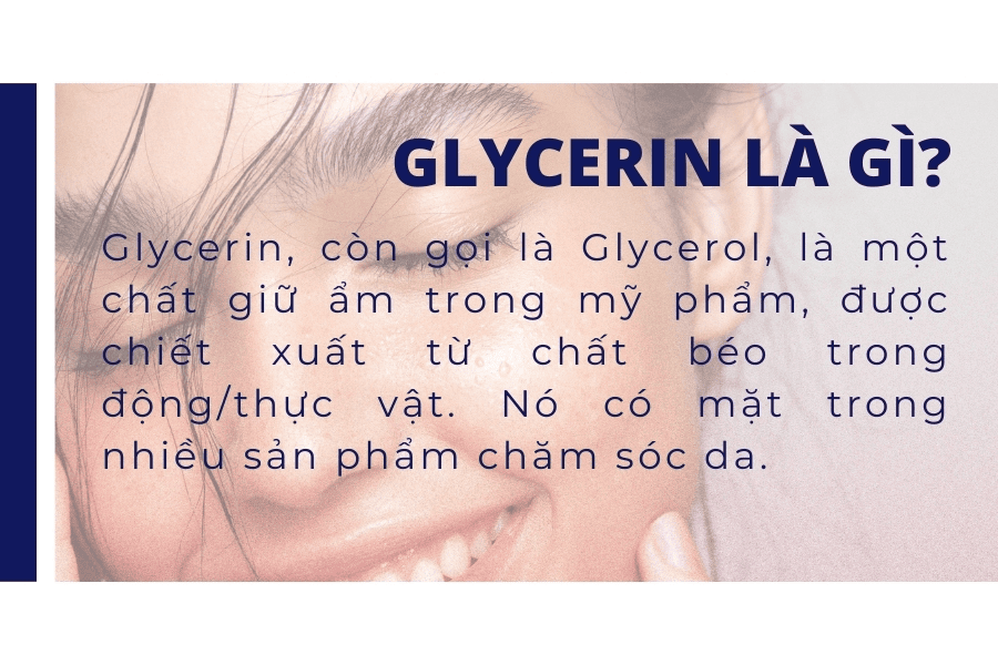 Glycerin (còn được gọi là glycerol) là một hợp chất hữu cơ có công thức hóa học là C₃H₈O₃