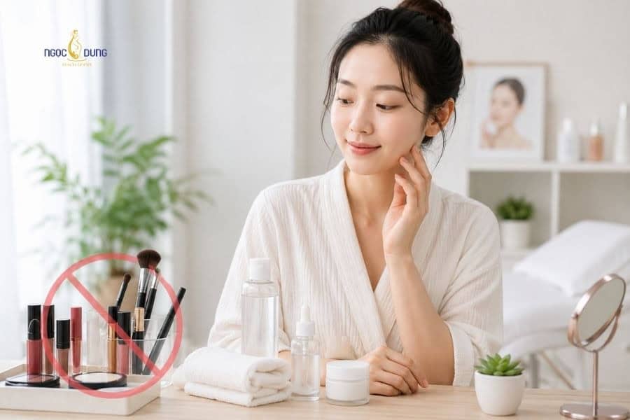 Ria mép con gái mọc rậm: Nguyên nhân và cách xử lý 9 Tránh dùng mỹ phẩm lên vùng da sau triệt trong 48 giờ