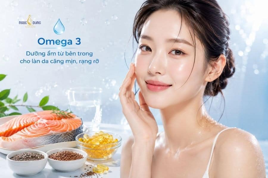 Dưỡng ẩm là một tác dụng của omega 3 với  làn da phổ biến