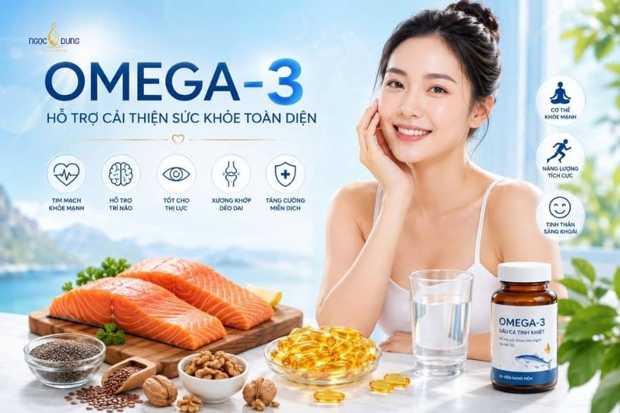 Omega-3 góp phần duy trì và nâng cao sức khỏe tổng thể của cơ thể