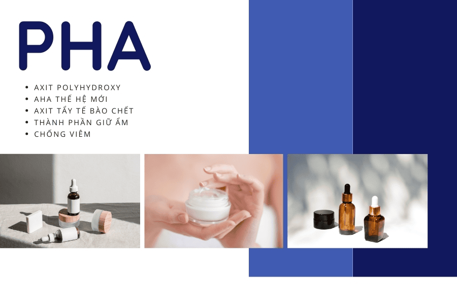 PHA là nhóm acid tẩy tế bào chết có cấu trúc phân tử lớn gấp 2-3 lần so với AHA, đảm bảo tác động dịu nhẹ trên bề mặt da