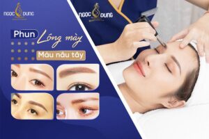 Phun lông mày màu nâu tây là xu hướng làm đẹp được nhiều chị em “lăng xê”