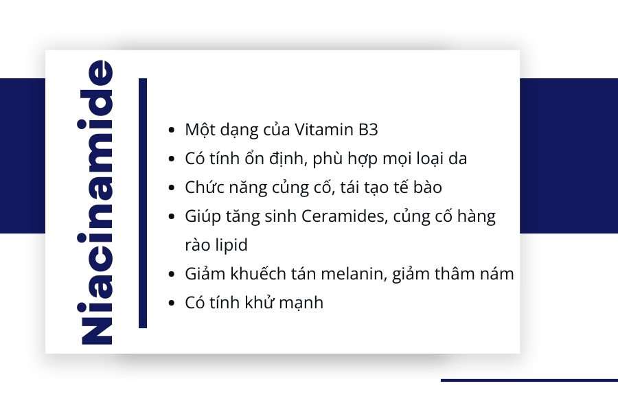 Niacinamide là gì? Niacinamide và Vitamin C cái nào tốt hơn?