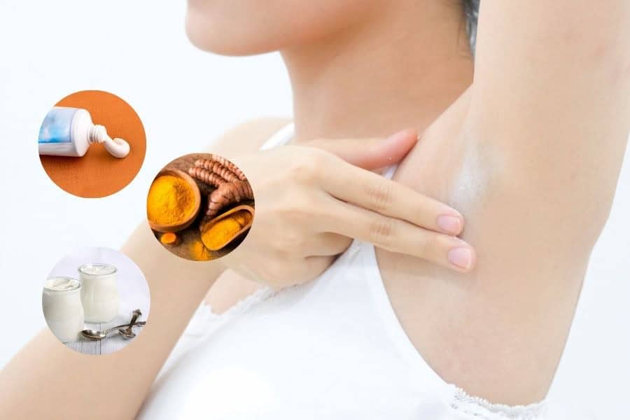 Cách tẩy lông nách bằng kem đánh răng hiệu quả tại nhà 6 Kem đánh răng với bột nghệ và sữa chua là công thức tẩy lông phù hợp với nền da dễ bị thâm sạm
