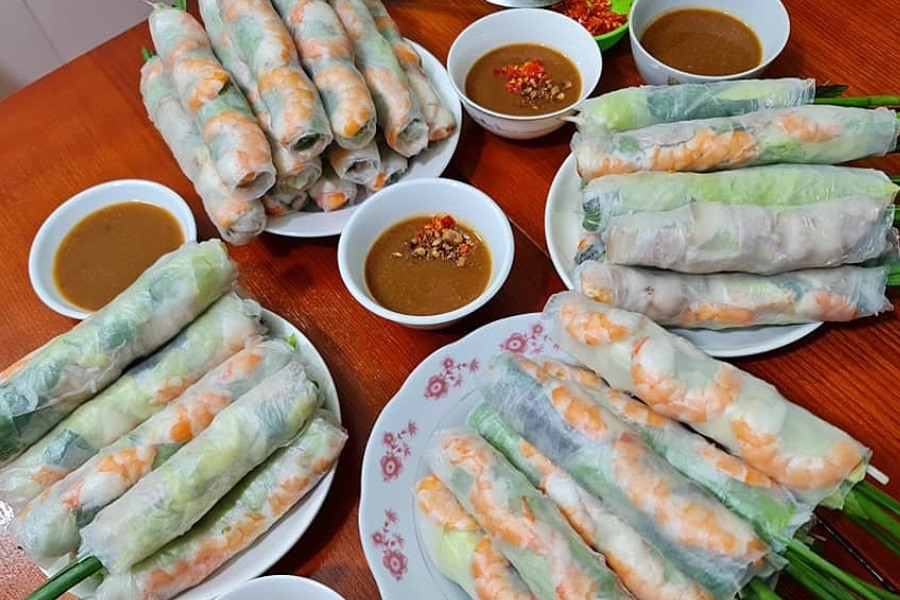 bánh tráng cuốn tôm thịt bao nhiêu calo