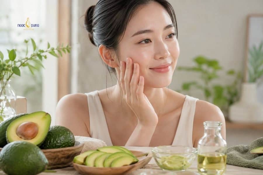Các dưỡng chất trong quả bơ có thể hỗ trợ làm dịu da và giảm cảm giác khó chịu do khô căng hoặc kích ứng nhẹ