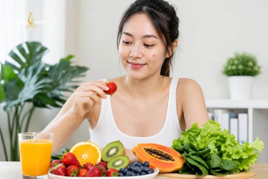 Hãy bổ sung thật nhiều vitamin tự nhiên để giúp da hồi phục nhanh chóng sau khi tẩy nốt ruồi