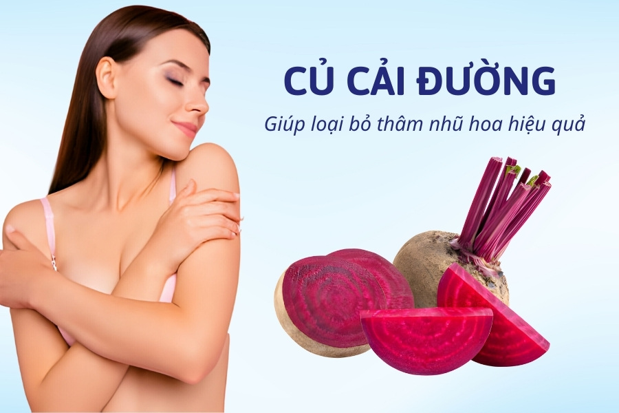 Mách bạn cách làm hồng nhũ hoa tự nhiên tại nhà bằng củ cải đường