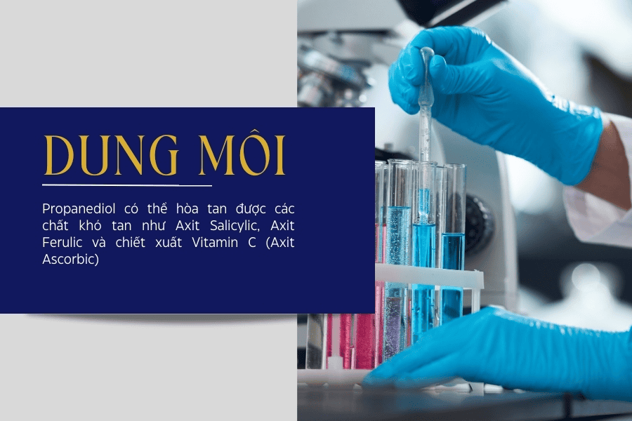 PDO có khả năng hòa tan nhiều hoạt chất "cứng đầu" mà nước hoặc các dung môi thông thường không thể xử lý