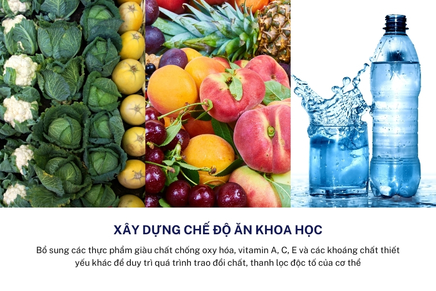 Nên xây dựng thực đơn ăn uống khoa học, lành mạnh để giúp chân màu lên màu đẹp