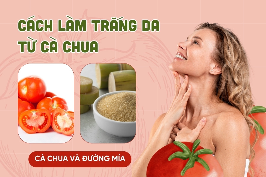 cách làm trắng da với cà chua