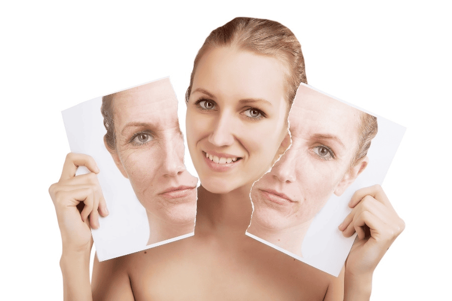 Lão hóa ngược là quá trình làm chậm, dừng lại, hoặc cải thiện các dấu hiệu lão hóa sinh học trên da và cơ thể