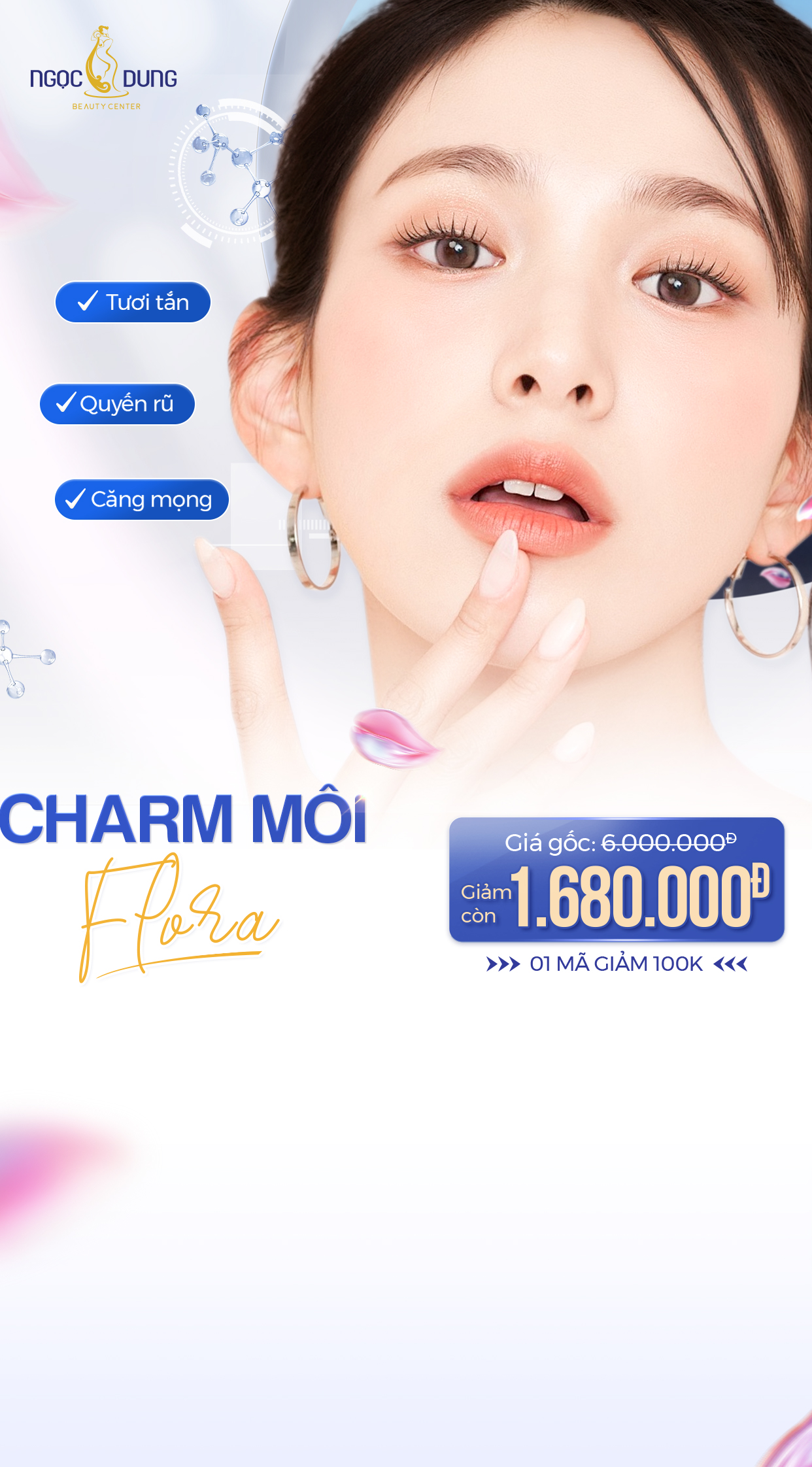 ưu đãi charm môi flora