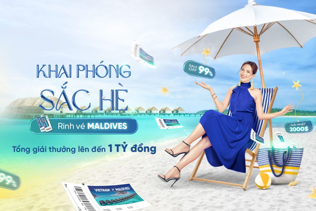 Khai phóng sắc hè - Rinh vé Maldives