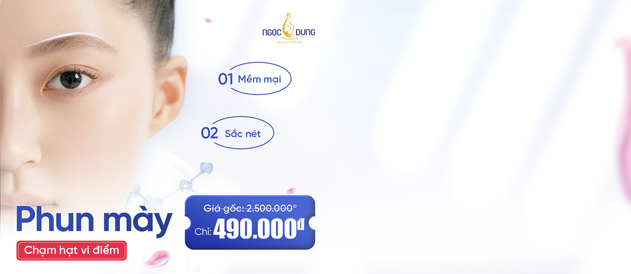 Form điền lead Phun mày chạm hạt ngang